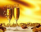 Champagneglas för att fira in nya året.